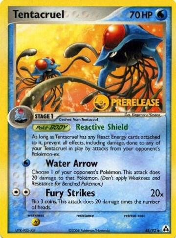 Tentacruel 45/92 (Prerelease) Normal Nintendo Promos