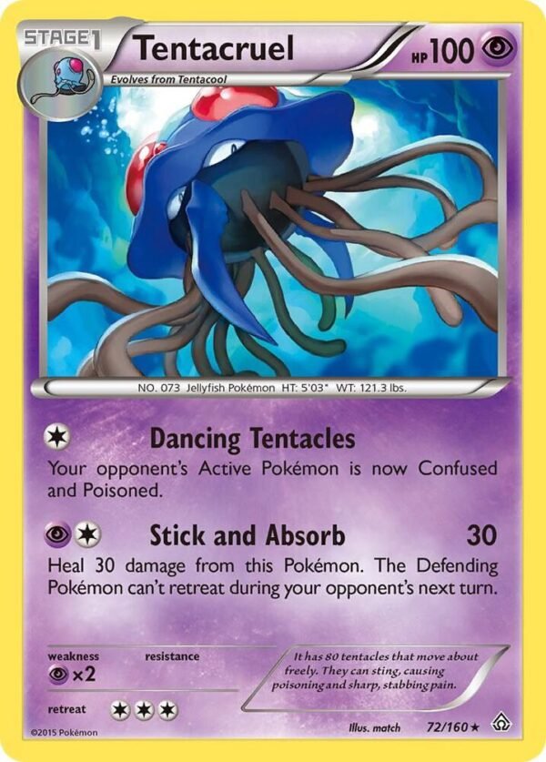 Tentacruel 72/160 Reverse Holofoil XY – Primal Clash
