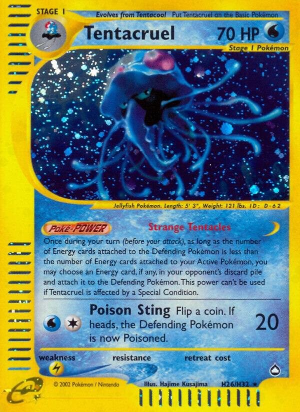 Tentacruel (H26) H26/H32 Holofoil Aquapolis Tentacruel (H26) H26/H32 Holofoil Aquapolis