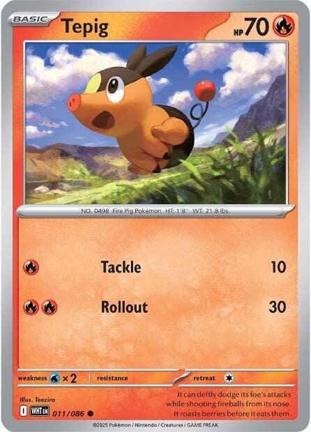 Tepig 011/086 Normal SV: White Flare Tepig 011/086 Normal SV: White Flare