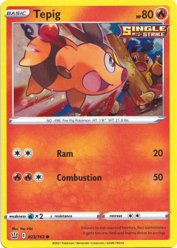 Tepig 023/163 (Cosmos Holo) Holofoil Miscellaneous Cards & Products