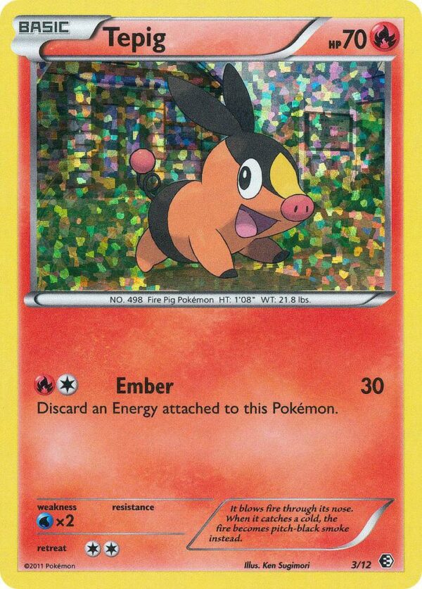 Tepig 3/12 003/012 Holofoil McDonald’s Promos 2011 Tepig 3/12 003/012 Holofoil McDonald’s Promos 2011
