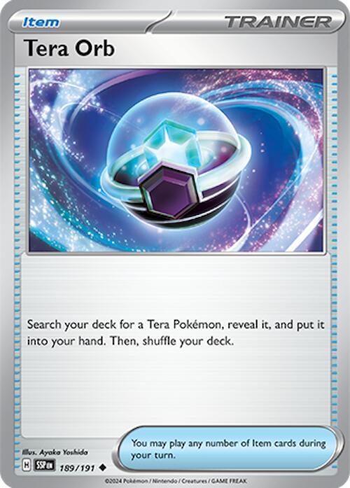 Tera Orb 189/191 Reverse Holofoil SV08: Surging Sparks