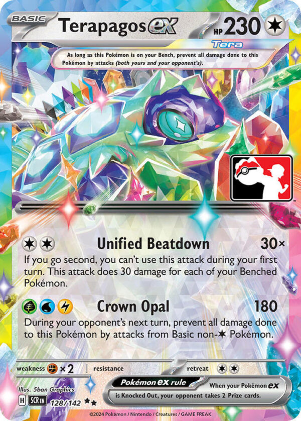 Terapagos ex 128/142 Holofoil Prize Pack Series Cards Terapagos ex 128/142 Holofoil Prize Pack Series Cards