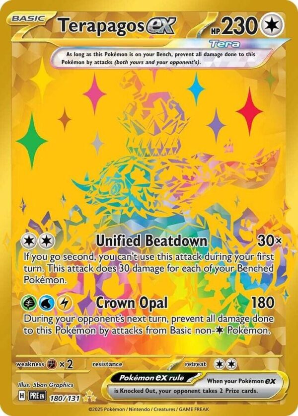 Terapagos ex 180/131 Holofoil SV: Prismatic Evolutions Terapagos ex 180/131 Holofoil SV: Prismatic Evolutions