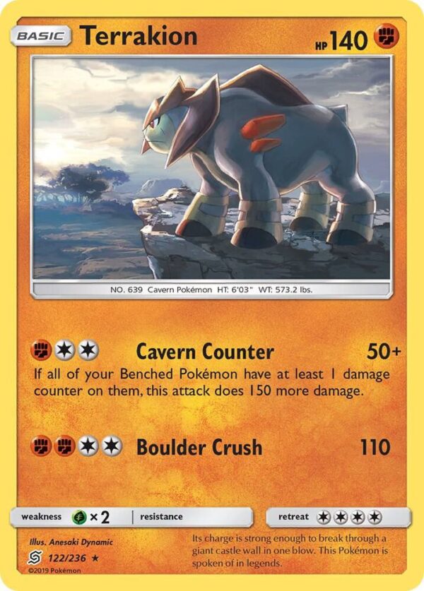 Terrakion 122/236 Holofoil SM – Unified Minds