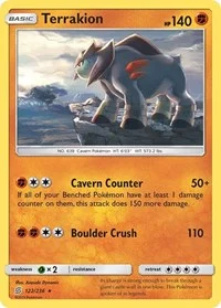 Terrakion | 122/236 | Holofoil | SM - Unified Minds