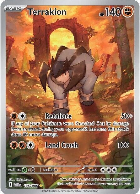 Terrakion 135/086 Holofoil SV: White Flare