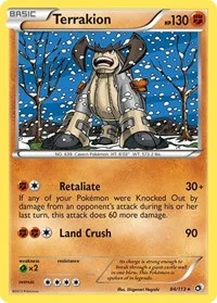 Terrakion | 84/113 | Reverse Holofoil | Legendary Treasures