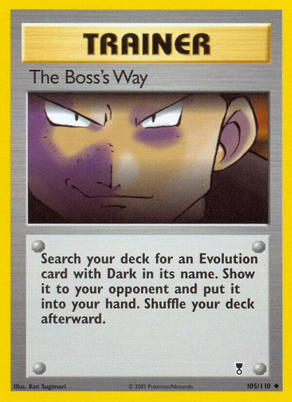 The Boss’s Way 105/110 Reverse Holofoil Legendary Collection The Boss’s Way 105/110 Reverse Holofoil Legendary Collection