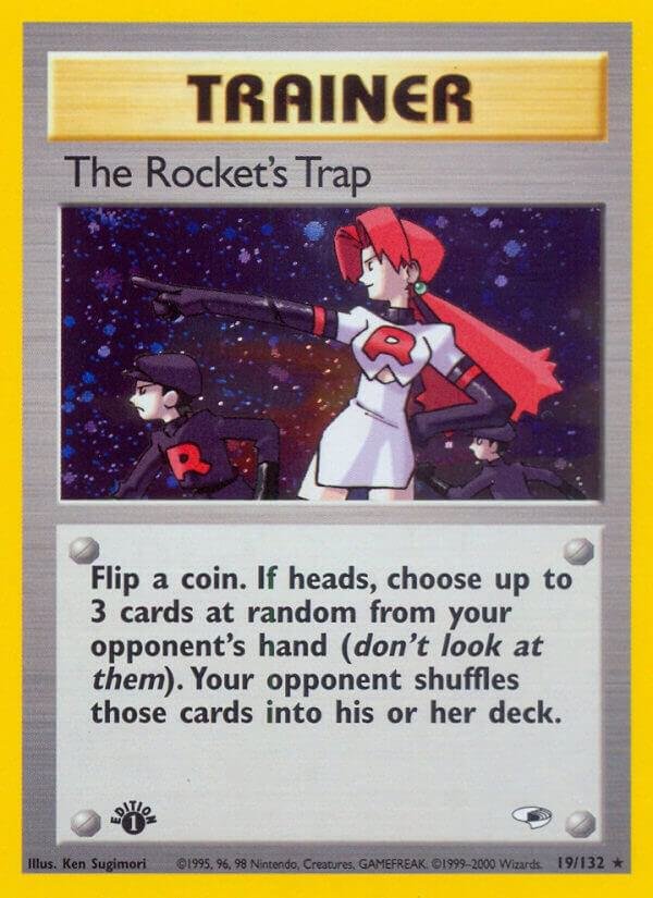 The Rocket’s Trap 019/132 Unlimited Holofoil Gym Heroes The Rocket’s Trap 019/132 Unlimited Holofoil Gym Heroes