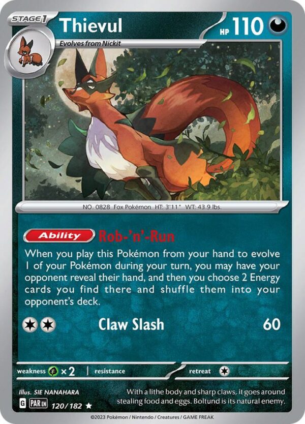 Thievul 120/182 Holofoil SV04: Paradox Rift