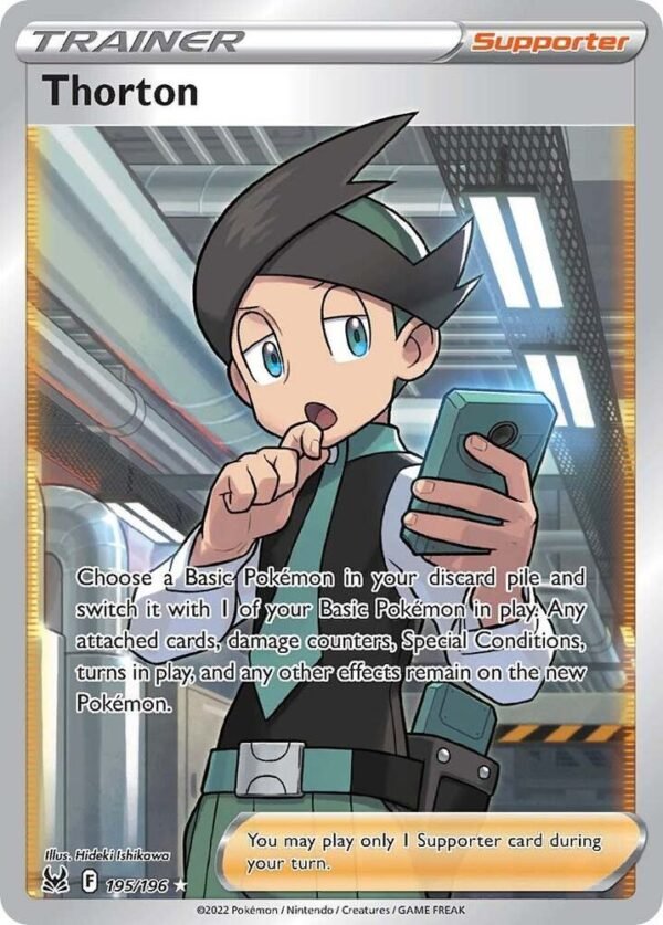 Thorton (Full Art) 195/196 Holofoil SWSH11: Lost Origin