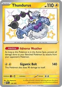 Thundurus | 139/091 | Holofoil | SV: Paldean Fates