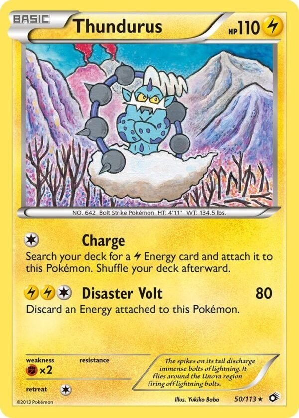 Thundurus 50/113 Reverse Holofoil Legendary Treasures