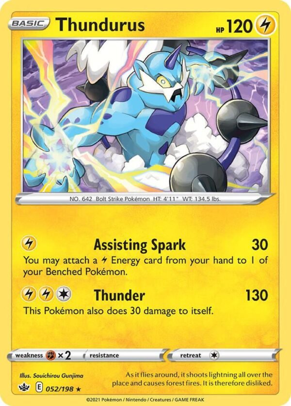 Thundurus 52/198 052/198 Normal Deck Exclusives Thundurus 52/198 052/198 Normal Deck Exclusives