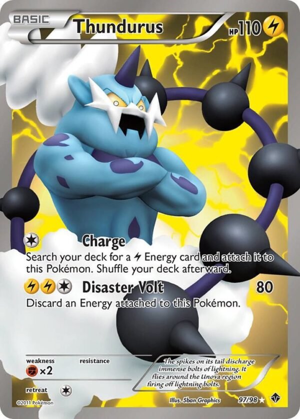 Thundurus (97 Full Art) 97/98 Holofoil Emerging Powers Thundurus (97 Full Art) 97/98 Holofoil Emerging Powers