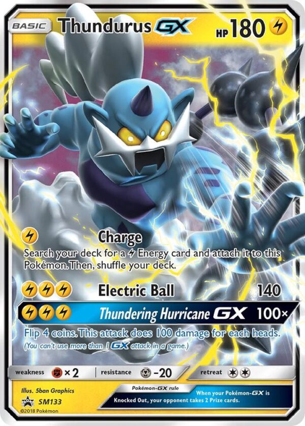 Thundurus GX SM133 Holofoil SM Promos