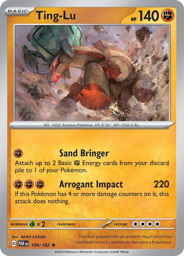 Ting-Lu 109/182 Holofoil SV04: Paradox Rift Ting-Lu 109/182 Holofoil SV04: Paradox Rift
