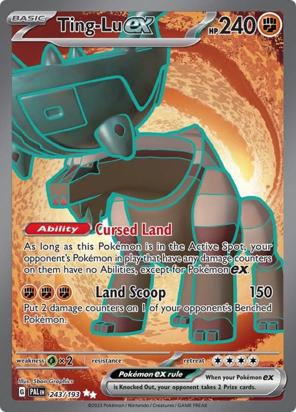 Ting-Lu ex 243/193 Holofoil SV02: Paldea Evolved Ting-Lu ex 243/193 Holofoil SV02: Paldea Evolved