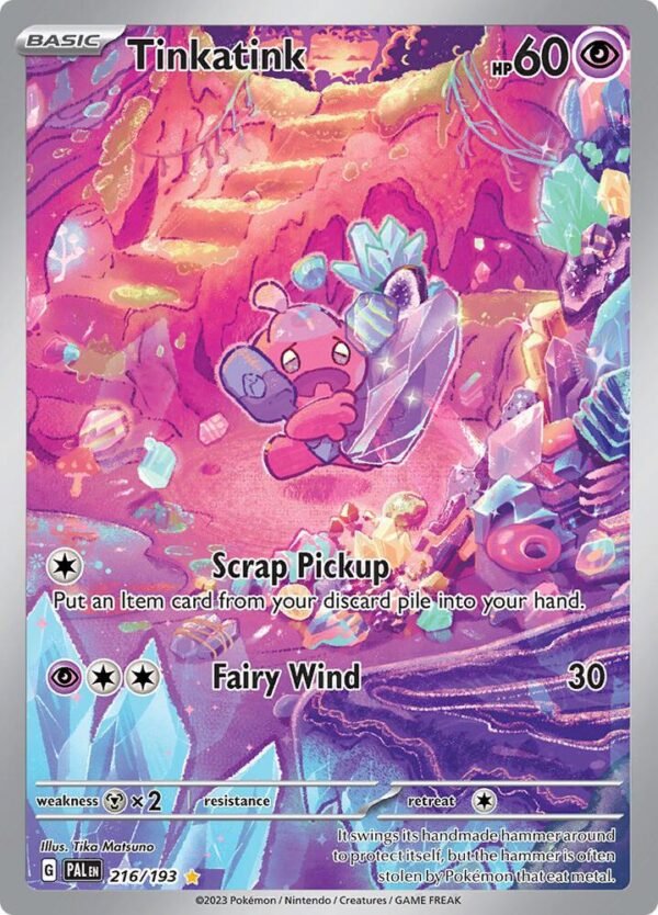 Tinkatink 216/193 Holofoil SV02: Paldea Evolved Tinkatink 216/193 Holofoil SV02: Paldea Evolved