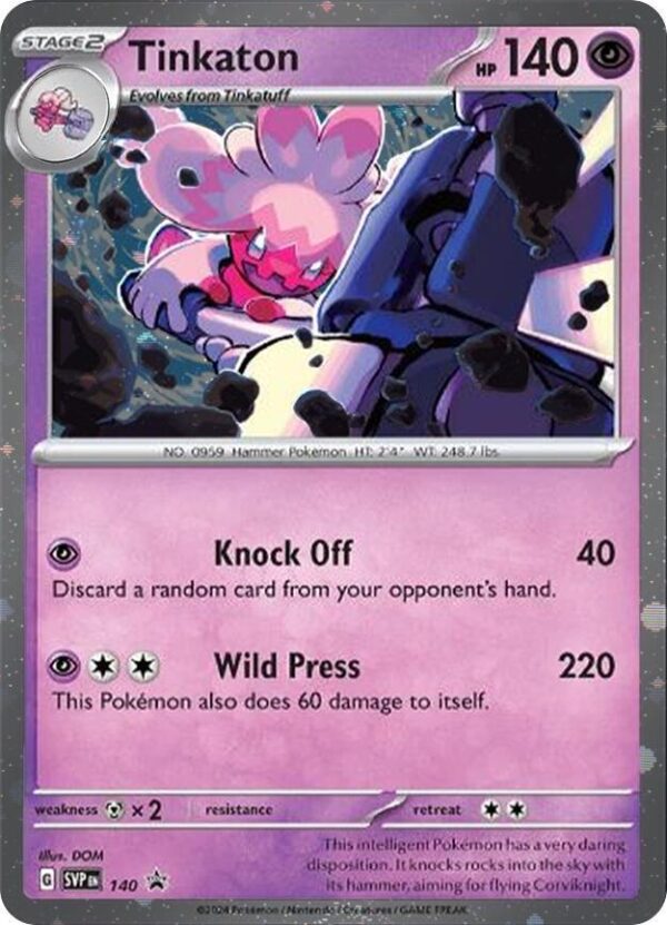 Tinkaton 140 (Cosmo Holo) Holofoil SV: Scarlet & Violet Promo Cards