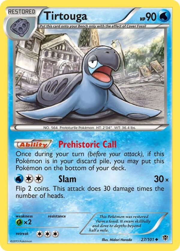 Tirtouga 27/101 Reverse Holofoil Plasma Blast