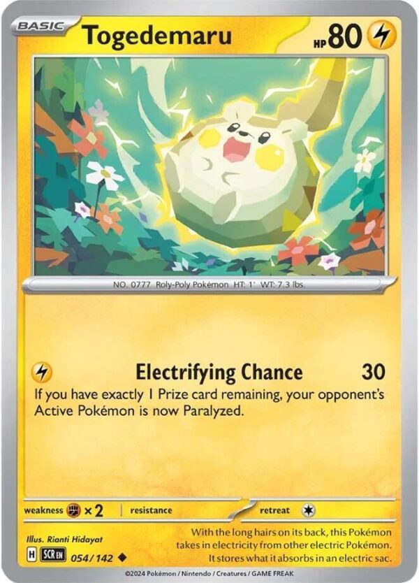 Togedemaru 054/142 Normal SV07: Stellar Crown