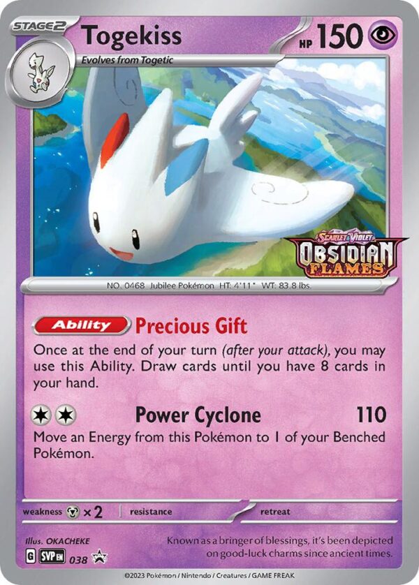 Togekiss 038 (Prerelease) Holofoil SV: Scarlet & Violet Promo Cards