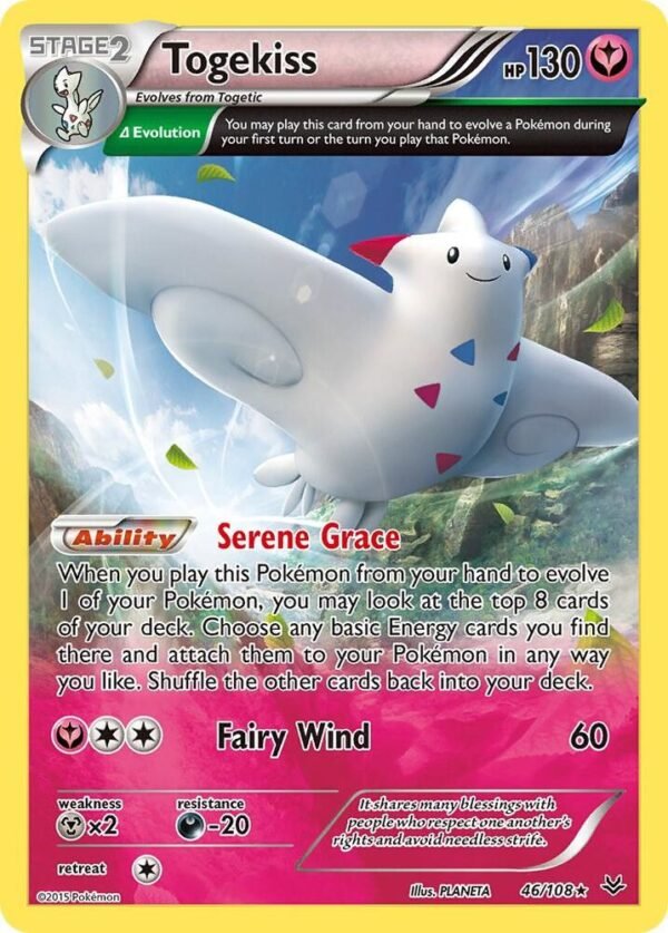 Togekiss (46 Delta) 46/108 Reverse Holofoil XY – Roaring Skies Togekiss (46 Delta) 46/108 Reverse Holofoil XY – Roaring Skies