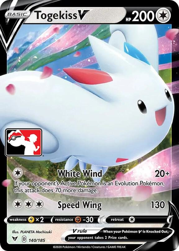 Togekiss V 140/185 Holofoil Prize Pack Series Cards