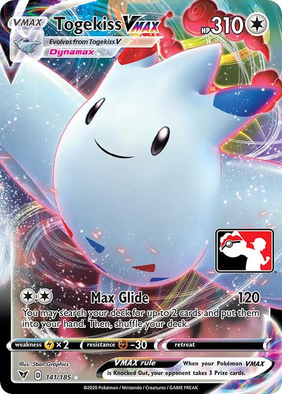 Togekiss VMAX 141/185 Holofoil Prize Pack Series Cards Togekiss VMAX 141/185 Holofoil Prize Pack Series Cards