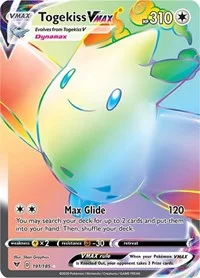 Togekiss VMAX (Secret) | 191/185 | Holofoil | SWSH04: Vivid Voltage