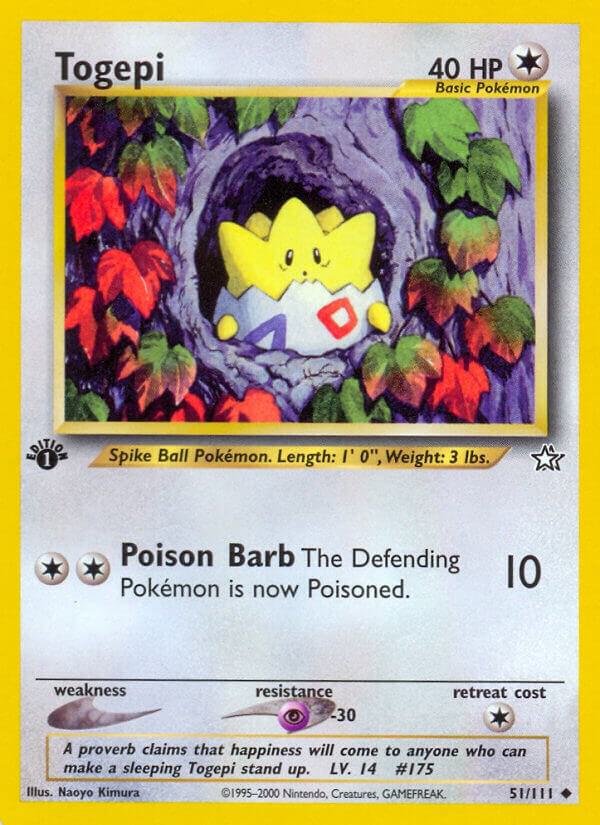 Togepi 051/111 Unlimited Neo Genesis Togepi 051/111 Unlimited Neo Genesis