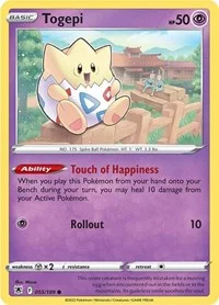 Togepi | 055/189 | Reverse Holofoil | SWSH10: Astral Radiance