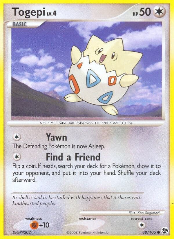 Togepi 88/106 Reverse Holofoil Great Encounters Togepi 88/106 Reverse Holofoil Great Encounters