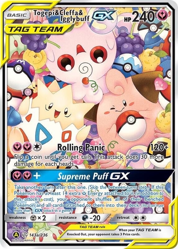 Togepi & Cleffa & Igglybuff GX 143a/236 Holofoil Alternate Art Promos