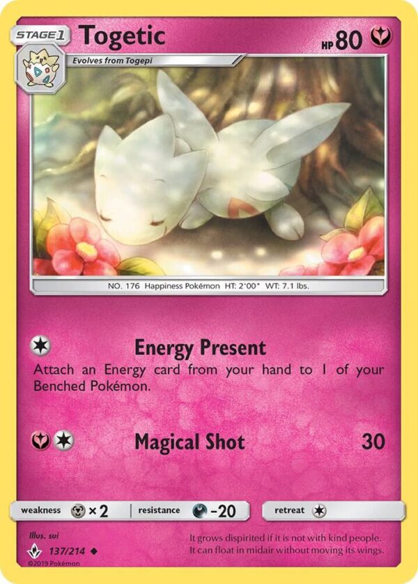 Togetic 137/214 Normal SM – Unbroken Bonds Togetic 137/214 Normal SM – Unbroken Bonds
