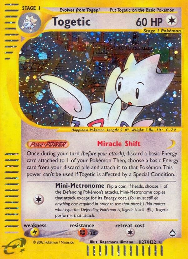 Togetic (H27) H27/H32 Holofoil Aquapolis