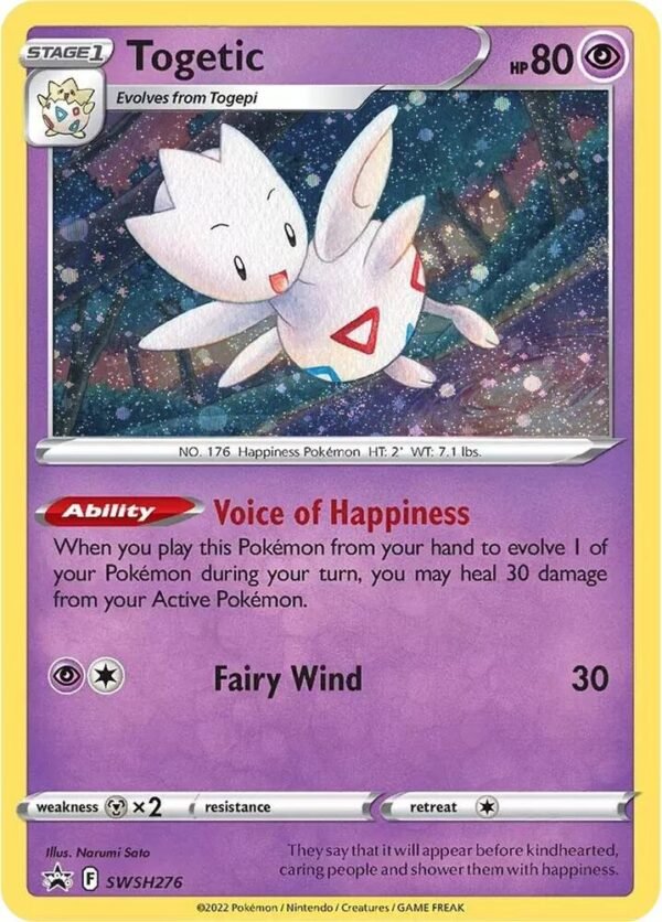 Togetic SWSH276 Holofoil SWSH: Sword & Shield Promo Cards Togetic SWSH276 Holofoil SWSH: Sword & Shield Promo Cards