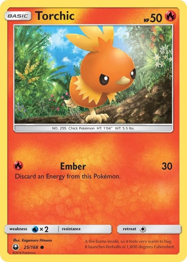 Torchic (25) 25/168 Normal SM – Celestial Storm