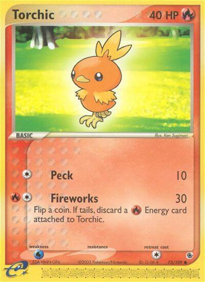 Torchic 73/109 Reverse Holofoil Ruby and Sapphire Torchic 73/109 Reverse Holofoil Ruby and Sapphire