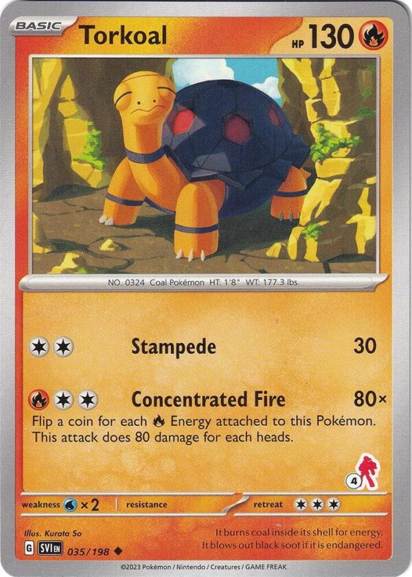 Torkoal Armarouge 4 035/198 Normal Battle Academy 2024 Torkoal Armarouge 4 035/198 Normal Battle Academy 2024