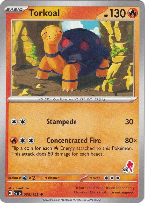 Torkoal Armarouge 53 035/198 Normal Battle Academy 2024