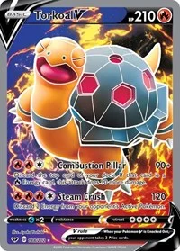 Torkoal V (Full Art) | 188/202 | Holofoil | SWSH01: Sword & Shield Base Set