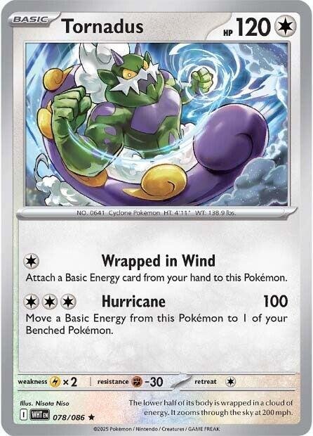 Tornadus 078/086 Holofoil SV: White Flare