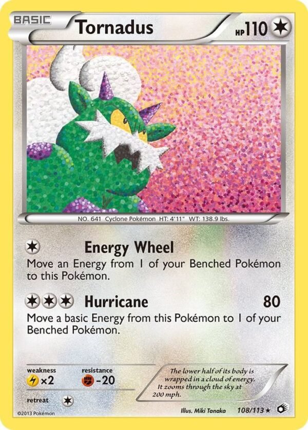 Tornadus 108/113 Holofoil Legendary Treasures Tornadus 108/113 Holofoil Legendary Treasures