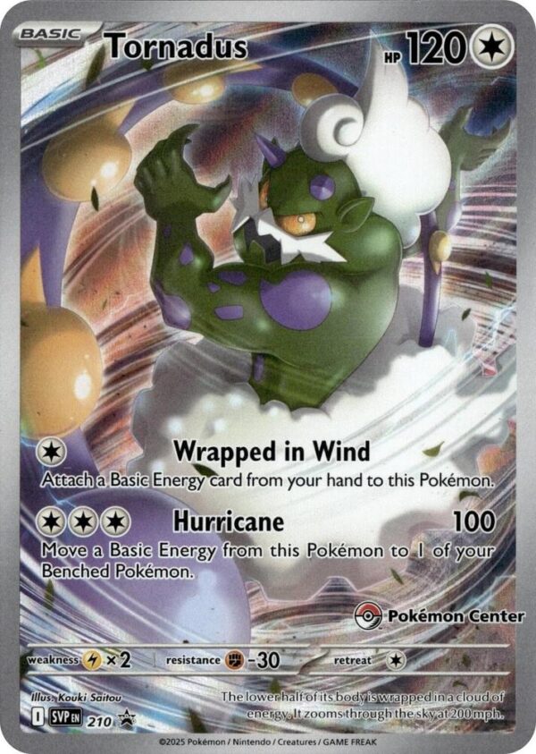 Tornadus 210 (Pokemon Center Exclusive) Holofoil SV: Scarlet & Violet Promo Cards