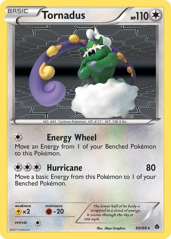 Tornadus 89/98 Reverse Holofoil Emerging Powers Tornadus 89/98 Reverse Holofoil Emerging Powers