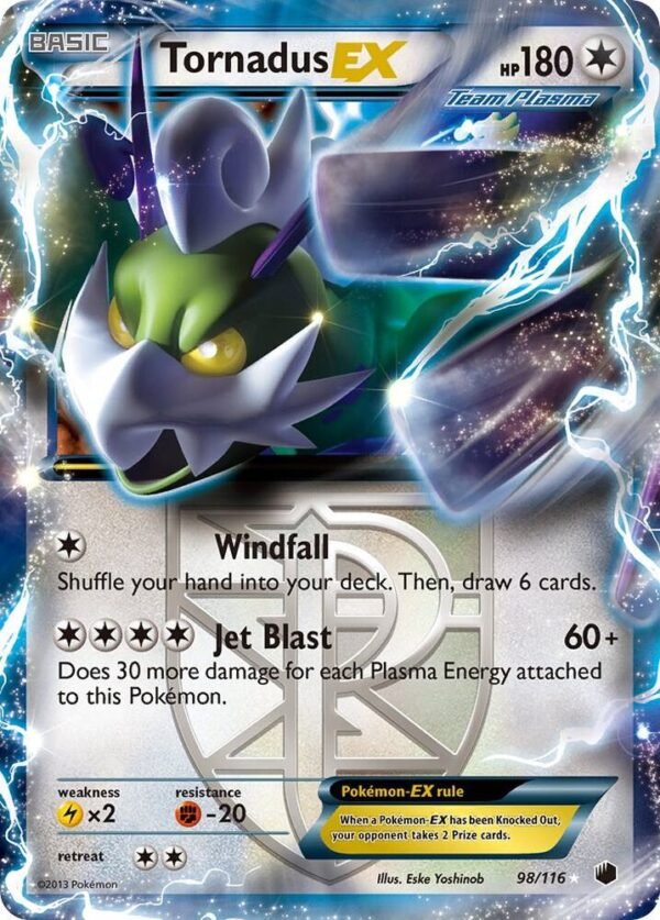 Tornadus EX (Team Plasma) 98/116 Holofoil Plasma Freeze